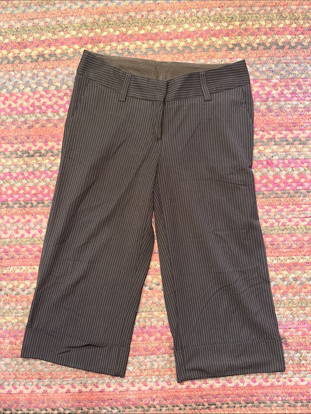VTG GAP 2006 brown Pinstripe Capri Pants